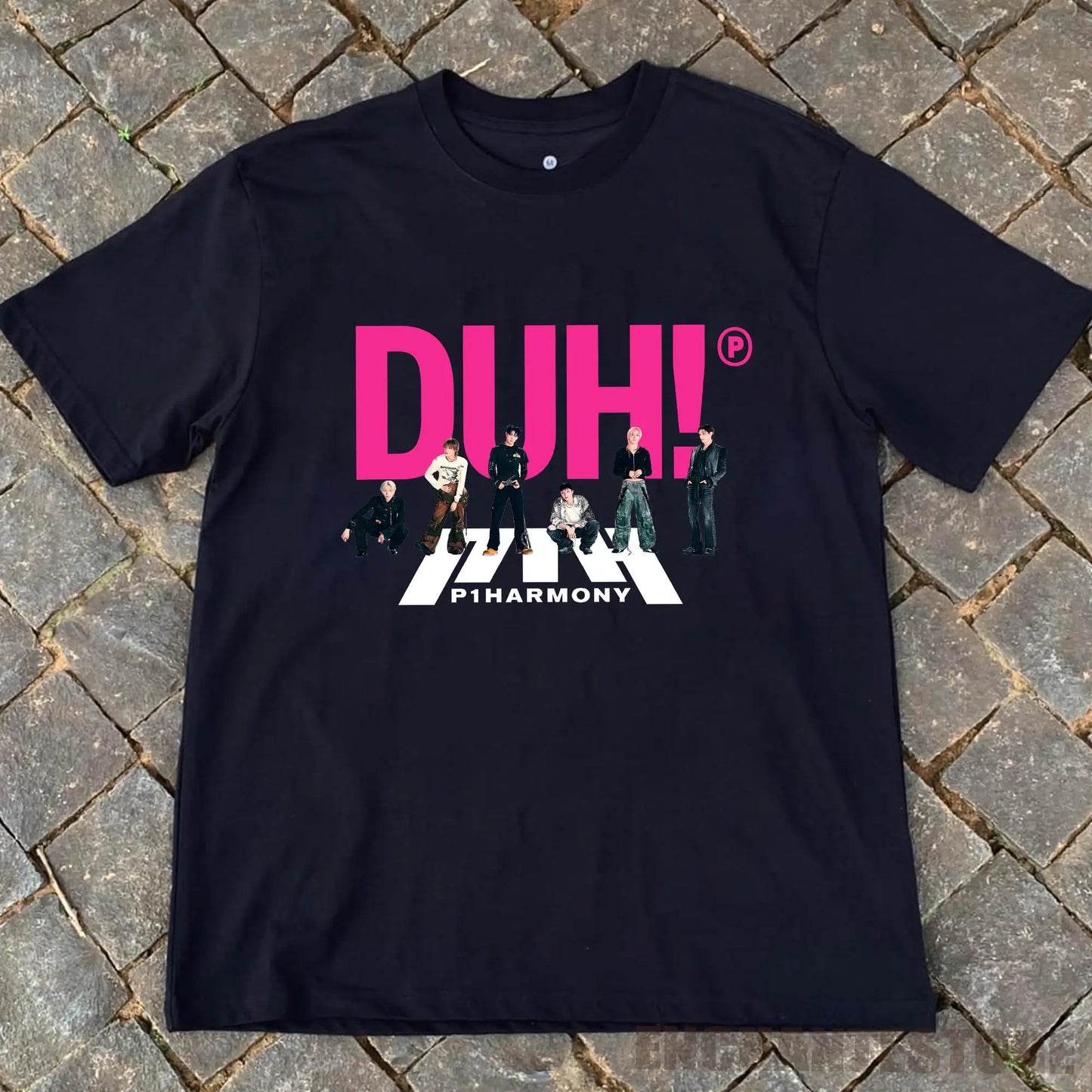Summer Men P1Harmony DUH Same T-shirt Kpop Print Summer Short Sleeve Tee for Fans Men Women Clothing Streetwear T Shirts