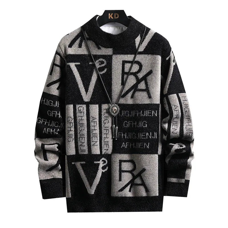 Knitted Sweater Stripe Pullovers Printing Round Neck Sweater Autumn/Winter Designer Quality Casual Clothing Jumper