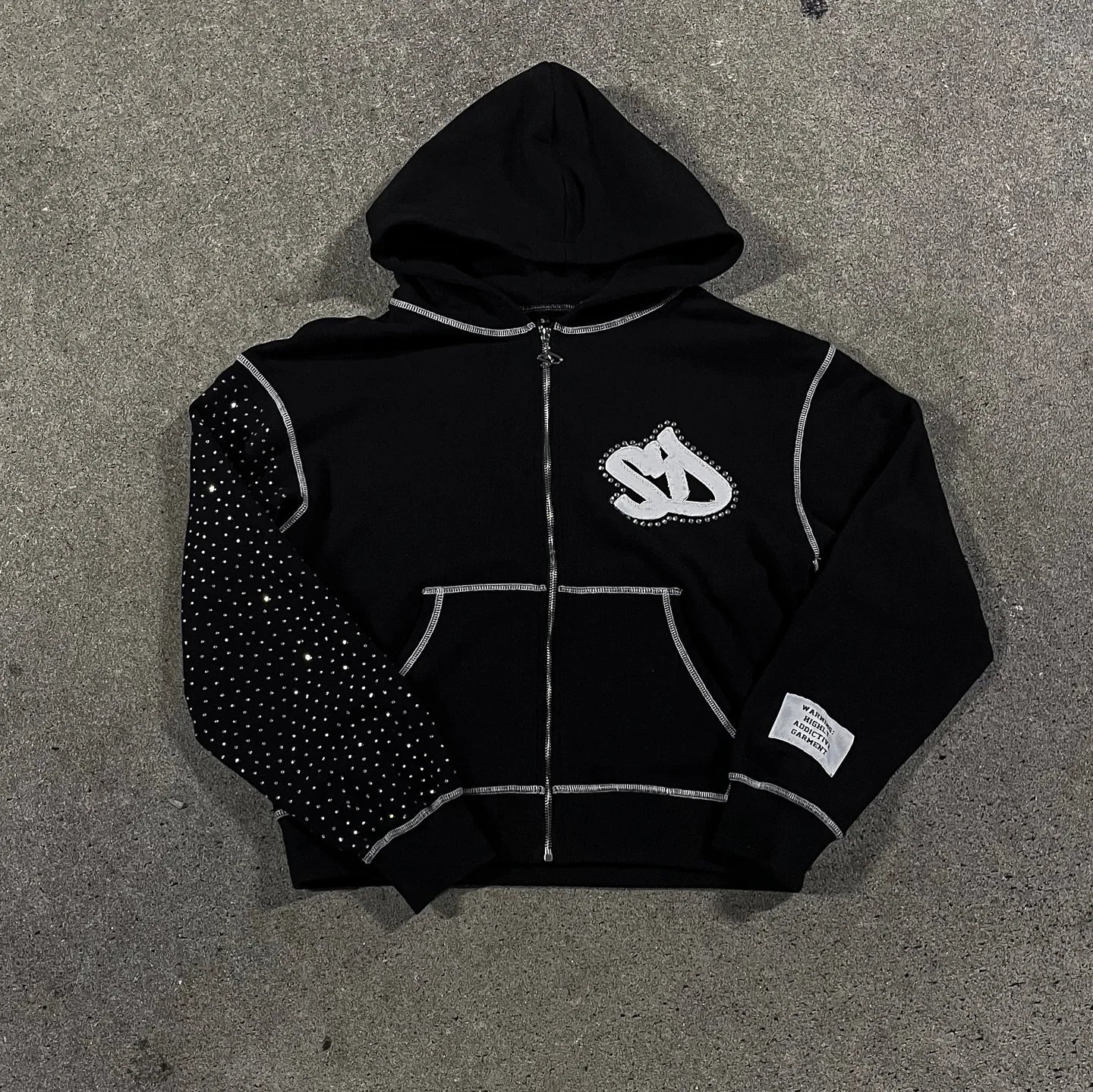 Harajuku New fashion Y2K star patch embroidery oversized hoodie women's Gothic hip-hop loose casual sports hoodie street wear
