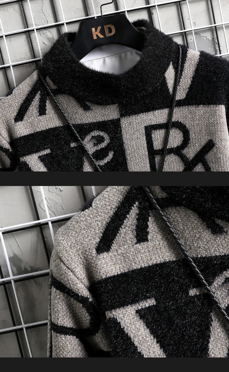 Knitted Sweater Stripe Pullovers Printing Round Neck Sweater Autumn/Winter Designer Quality Casual Clothing Jumper