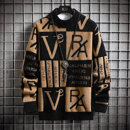 Knitted Sweater Stripe Pullovers Printing Round Neck Sweater Autumn/Winter Designer Quality Casual Clothing Jumper