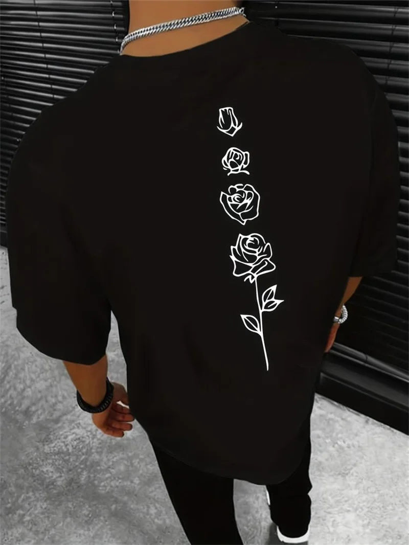Men’s Rose Loose Summer Fit T-shirt
