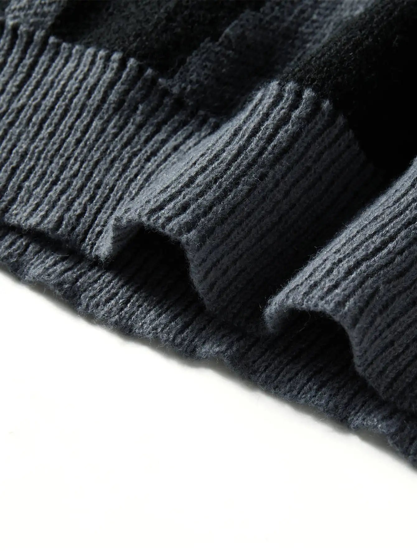 Autumn Winter Irregular Jacquard Pattern Pullover Sweater Casual Round Neck Contrast Color Knitted Pullover