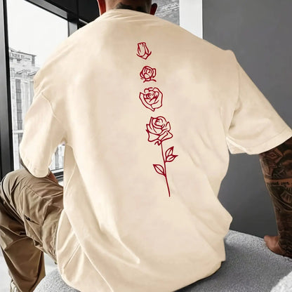 Men’s Rose Loose Summer Fit T-shirt