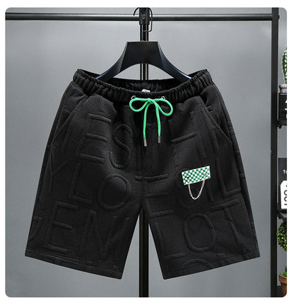 New Fashion knitted Shorts Men Comfortable Elastic Waist Clothing Male Breathable Short Trousers plus size