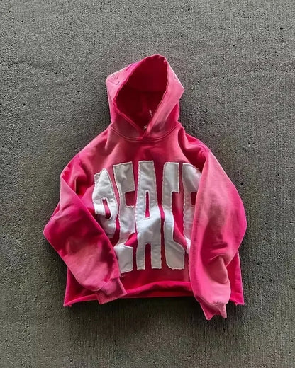 Harajuku New fashion Y2K star patch embroidery oversized hoodie women's Gothic hip-hop loose casual sports hoodie street wear
