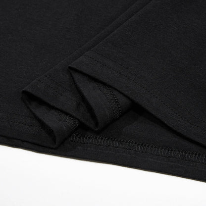 Cotton Fashion Bear Pattern Printed Men's T Shirt Round Neck Loose Tops Breathable Comfortable Casual Oversized Women Clothing