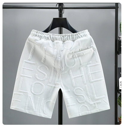 New Fashion knitted Shorts Men Comfortable Elastic Waist Clothing Male Breathable Short Trousers plus size