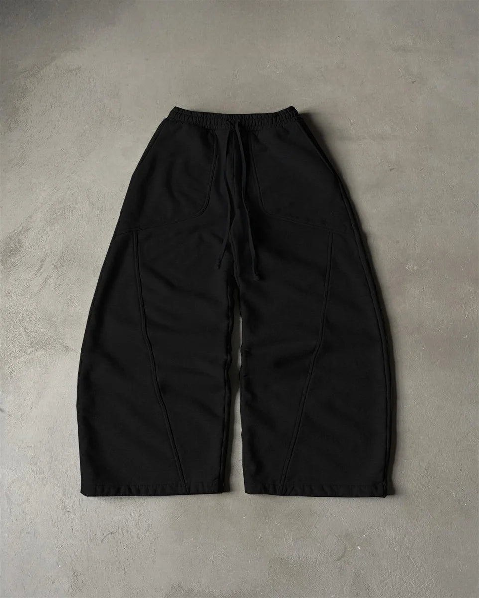 Street Hip-hop Goth Harajuku Fashion Versatile Straight Wide-leg Pants Retro Y2K Casual Loose Trousers
