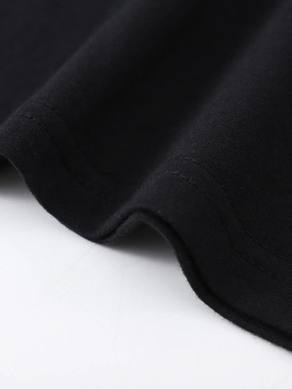 Men's summer 100 cotton fashionable casual sports loose American street letter printed round neck short sleeved T-shirt top