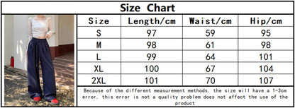 Straight Wide Leg Loose Pant Women Fahsion 2025 Spring Summer New Baggy Sweatpants High Waist Csual Street Pants Chic Trousers