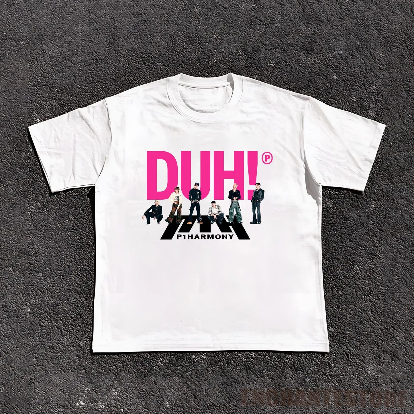 Summer Men P1Harmony DUH Same T-shirt Kpop Print Summer Short Sleeve Tee for Fans Men Women Clothing Streetwear T Shirts