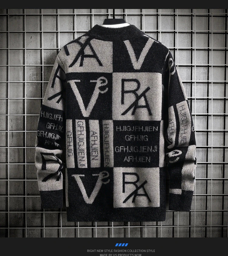 Knitted Sweater Stripe Pullovers Printing Round Neck Sweater Autumn/Winter Designer Quality Casual Clothing Jumper