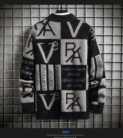 Knitted Sweater Stripe Pullovers Printing Round Neck Sweater Autumn/Winter Designer Quality Casual Clothing Jumper