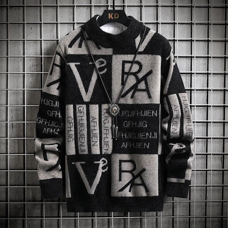Knitted Sweater Stripe Pullovers Printing Round Neck Sweater Autumn/Winter Designer Quality Casual Clothing Jumper