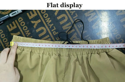 American Style Casual Pants Cargo Trousers High Street Drawstring Workwear Trendy Loose Versatile Straight Wide-Leg Casual Pants