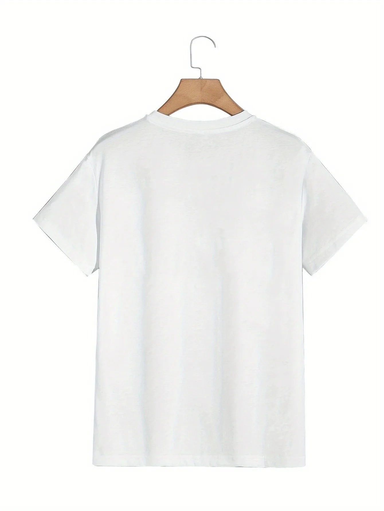 Men's Summer 100% Cotton Fashion Los Angeles Letter Printed Loose Large Casual Comfortable Round Neck Short Sleeve T-shirt Top