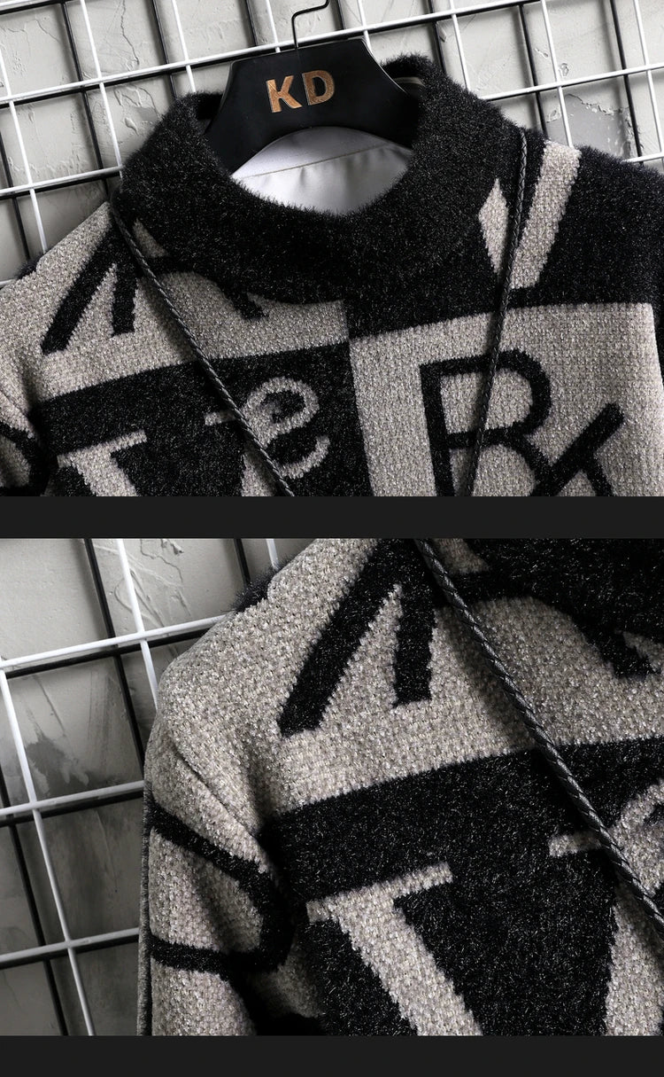 Knitted Sweater Stripe Pullovers Printing Round Neck Sweater Autumn/Winter Designer Quality Casual Clothing Jumper