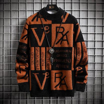Knitted Sweater Stripe Pullovers Printing Round Neck Sweater Autumn/Winter Designer Quality Casual Clothing Jumper