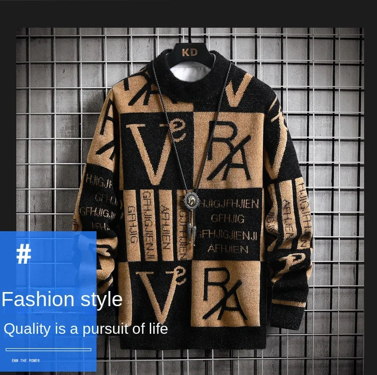 Knitted Sweater Stripe Pullovers Printing Round Neck Sweater Autumn/Winter Designer Quality Casual Clothing Jumper